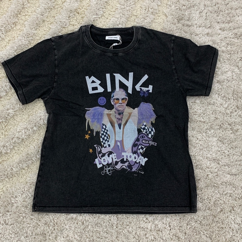 Anine Bing Love Today Black Top for Woman Sizes Small